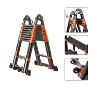 Лестница телескопическая 2-х секц. алюм. 330/660см, 2х8 ступ. 22,8кг BLACK LINE STARTUL (ST9932-066)