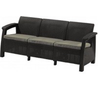 Скамья трехместная CORFU II MAX LOVE SEAT, графит