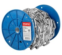 Цепь сварная короткозвенная, оцинк. М10 DIN 766 (бухта 10 м) STARFIX