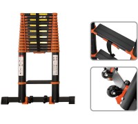 Лестница телескопическая 1-секц. алюм. 590см, 15 ступ. 17,0кг BLACK LINE STARTUL (ST9931-059)