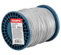 Трос стальной, оцинк. М1.5 DIN 3055 (бухта 200 м) STARFIX