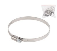 Хомут червячный 80-100 мм, нерж.сталь (W2) (25 шт в пакете) STARFIX