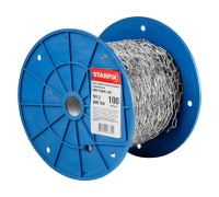 Цепь сварная короткозвенная, оцинк. М1,5 DIN 766 (бухта 100 м) STARFIX