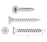 Шуруп универсальный 6.0х200 мм белый цинк (50 шт в карт. уп.) STARFIX