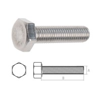 Болт М6х20 шестигр., нерж.сталь (А2), DIN 933 (10 шт в зип-локе) STARFIX