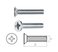 Винт М4х60 мм потай. головка, цинк, DIN 965 (250 шт в карт. уп.) STARFIX
