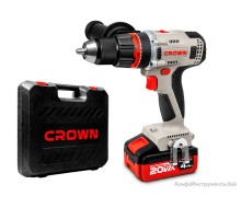 Дрель-шуруповерт аккумуляторная CROWN CT21090HMX-4 BMC