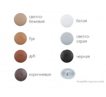 Заглушка под отверстие, декоративная 16 мм бук (1000 шт в пакете) STARFIX