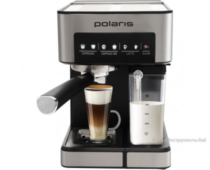Кофеварка эспрессо POLARIS PCM 1541E Adore Cappuccino (Нержавеющая сталь)