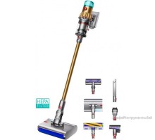 Вертикальный пылесос DYSON V12s Submarine Compete 499067-01 желтый/никель + Red Line BS-01 16A