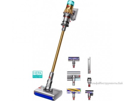 Вертикальный пылесос DYSON V12s Submarine Compete 499067-01 желтый/никель + Red Line BS-01 16A