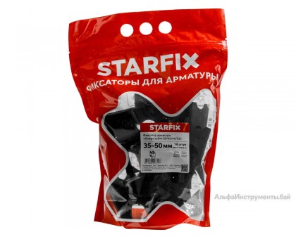 Фиксатор арматуры "Опора Кубик 50/45/40/35" 4-32 (14 шт в дой-паке) STARFIX