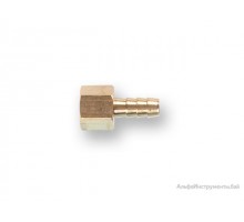 Соединение внутр. резьба 1/4" х елочка 8 мм (латунь) ECO
