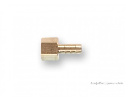Соединение внутр. резьба 1/4" х елочка 8 мм (латунь) ECO