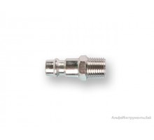 Соединение быстросъем. ПАПА х нар. резьба 1/4" (сталь) ECO