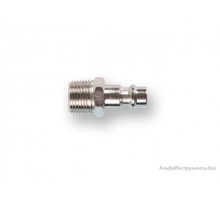 Соединение быстросъем. ПАПА х нар. резьба 3/8" (сталь) ECO