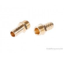 Соединение нар. резьба 1/2" х елочка 16 мм (латунь) ECO