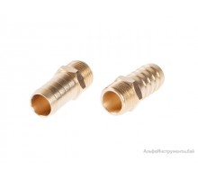 Соединение нар. резьба 1/2" х елочка 19 мм (латунь) ECO
