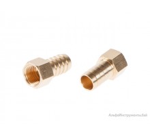 Соединение внутр. резьба 1/2" х елочка 19 мм (латунь) ECO