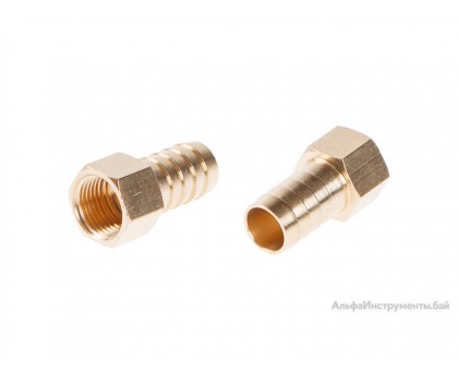 Соединение внутр. резьба 1/2" х елочка 19 мм (латунь) ECO
