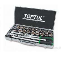 Набор головок 1/2" 8-32мм 6гр. 43пр. метал.кейс PROLINE TOPTUL (GCAD4303)