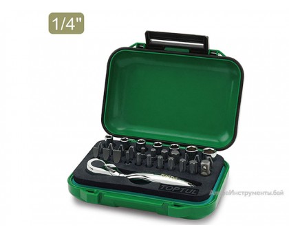Набор головок и бит MINI 30предм. 1/4 TOPTUL (GABW3001)
