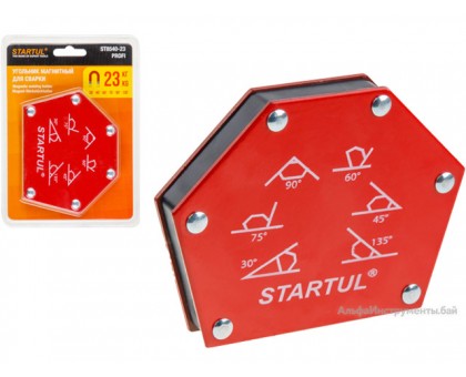 Угольник магнитный для сварки 23кг STARTUL PROFI (ST8540-23) (струбцина магнитная)