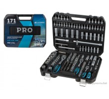 Набор головок и бит 171пр. 1/4",3/8",1/2" PRO STARTUL LE MANS (PRO-171L) (6 граней)