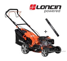 Газонокосилка бензиновая SKIPER GW461S (46 см, самох, Loncin 4лс, мульч, стал.дека, тр-сб.60 л,+НОЖ)