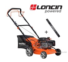 Газонокосилка бензиновая SKIPER GW401S (40 см, самоход, Loncin 4 лс, сталь.дека, травосб.45 л, +НОЖ)