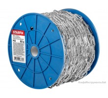 Цепь сварная длиннозвенная, оцинк. М2 DIN 763 (бухта 80 м) STARFIX
