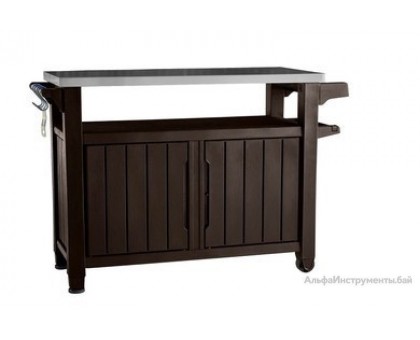 Стол для гриля "Unity xl Storage Buffet 183l" (Юнити xl Сторэйдж Баффет), коричневый