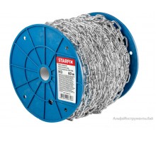 Цепь сварная короткозвенная, оцинк. М3 DIN 766 (бухта 60 м) STARFIX