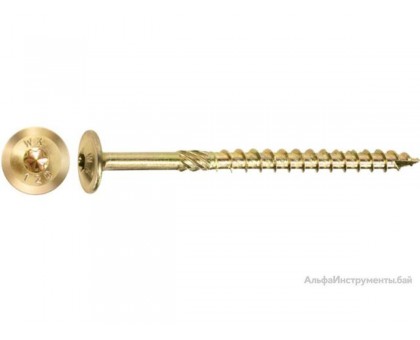 Шуруп конструкционный 6.0х140 мм по дереву, с прессшайбой, T30 (100 шт в карт. уп.) STARFIX