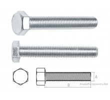 Болт М10х25 мм шестигр., цинк, кл.пр. 8.8, DIN 933 (20 кг) STARFIX