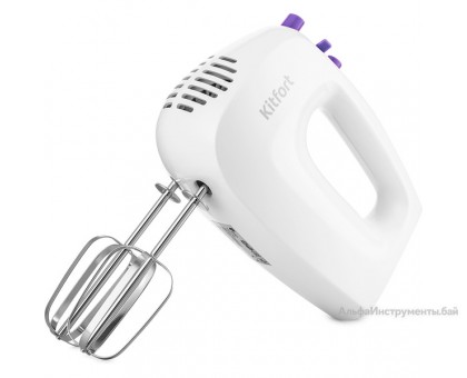 Миксер KITFORT KT-3071-1 (бело-фиолетовый)