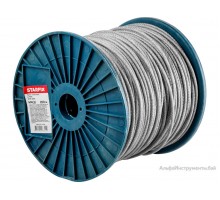 Трос стальной в ПВХ М4(3) DIN 3055 (бухта 200 м) STARFIX