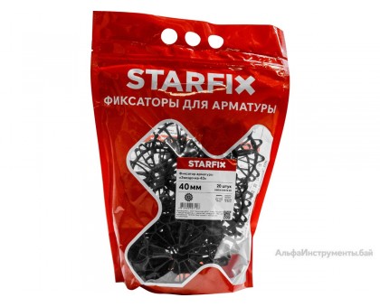 Фиксатор арматуры "Звездочка-40" 6-20 (20 шт в дой-паке) STARFIX