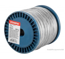 Трос стальной в ПВХ М2(1) DIN 3055 (бухта 200 м) STARFIX
