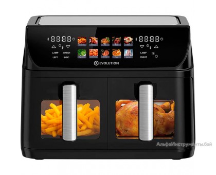 Аэрофритюрница Evolution AIRO DualGrill Pro 10L (AIRO 10400ТW Dual)