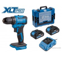 Аккум. дрель-шуруповерт BULL SR 1804 Xcase XLTpro БЕСЩЕТ., Импульс., 18 В, 45 Н*м, 2х2 А*ч, з/у 2 А