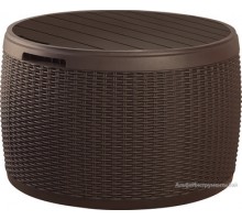 Стол - сундук Circa Rattan Box, коричневый