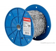 Цепь сварная короткозвенная, оцинк. М1,5 DIN 766 (бухта 100 м) STARFIX