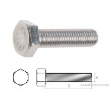 Болт М6х100 шестигр., нерж.сталь (А2), DIN 933 (5 шт в зип-локе) STARFIX