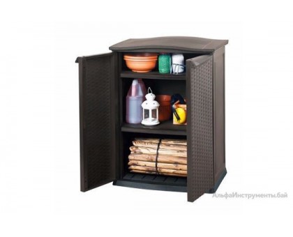 Шкаф уличный Compact Garden Rattan низкий