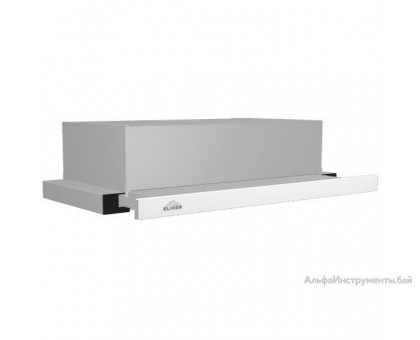 Вытяжка Elikor Интегра Glass 50Н-400-В2Д 940978 (нержавеющая сталь/белое стекло)