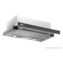 Вытяжка Elikor Интегра Glass 60Н-400-В2Д 940982 (нержавеющая сталь/черное стекло)