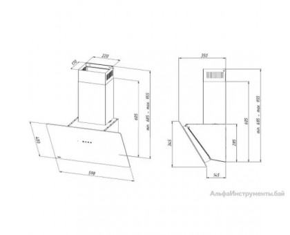 Вытяжка Akpo Smart 60 wk-11 (черный)