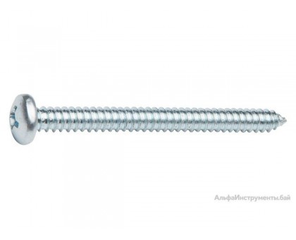 Шуруп 3.9х16 мм полусф. головка, белый цинк, острый, DIN 7981 (15000 шт в коробе) (STARFIX)