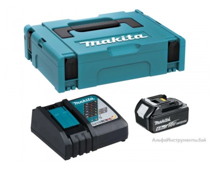 Комплект АКБ BL1860Bx1шт., ЗУ DC18RC, кейс MAKPAC MAKITA
